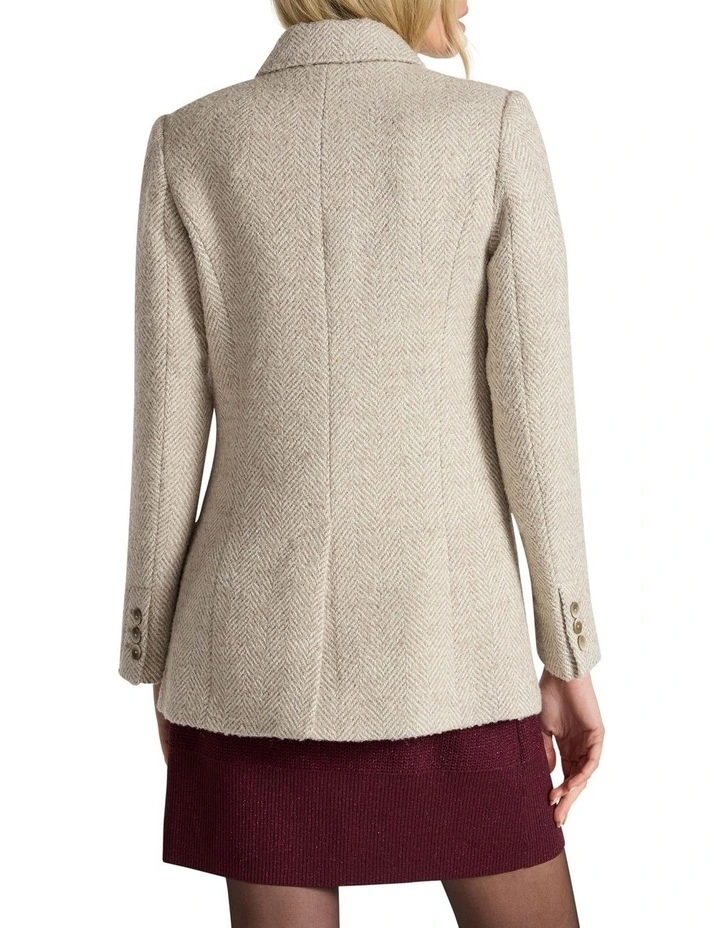 Kayla Coat in Ivory Multi image 5