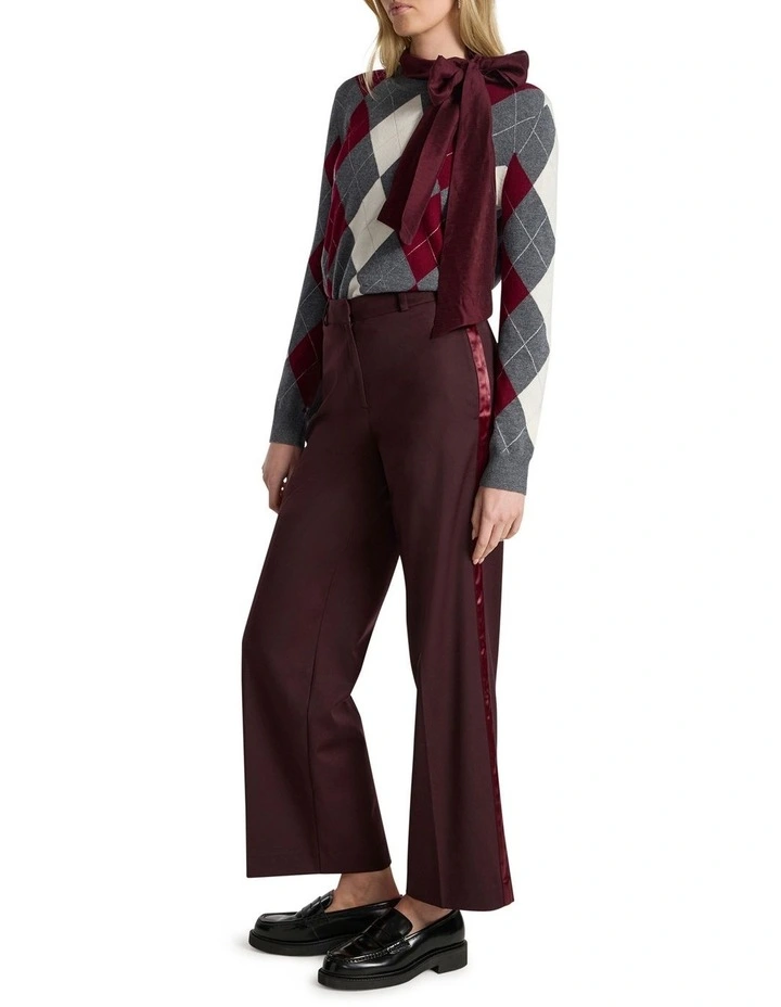 Sakura Wide Leg Pant in Ruby Port image 1