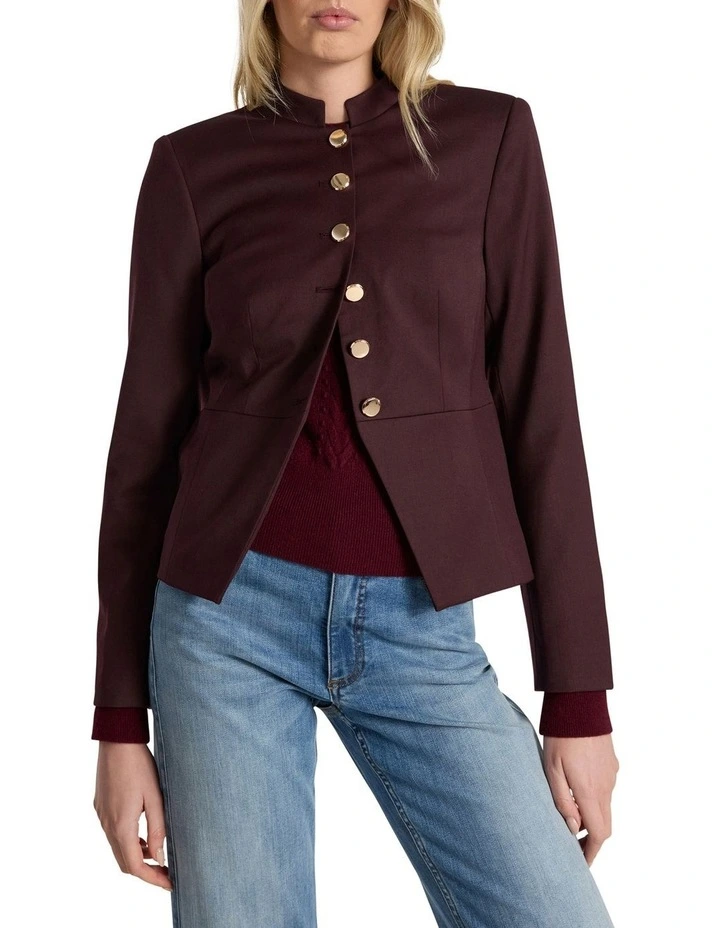 Sakura Jacket in Ruby Port image 1