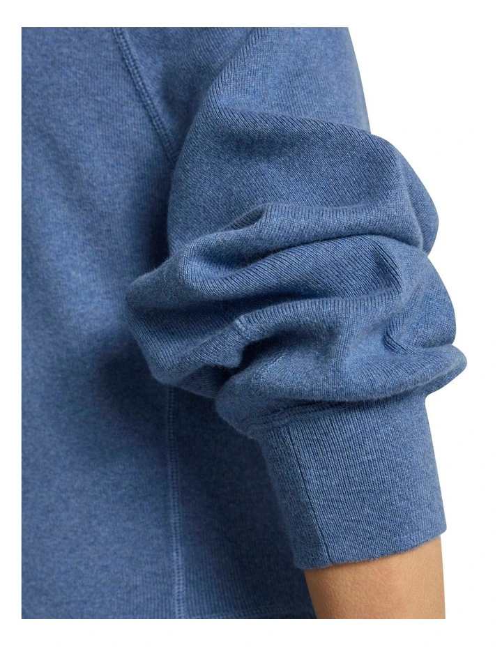 Sammie Cotton Cashmere Knit in Denim Blue image 3