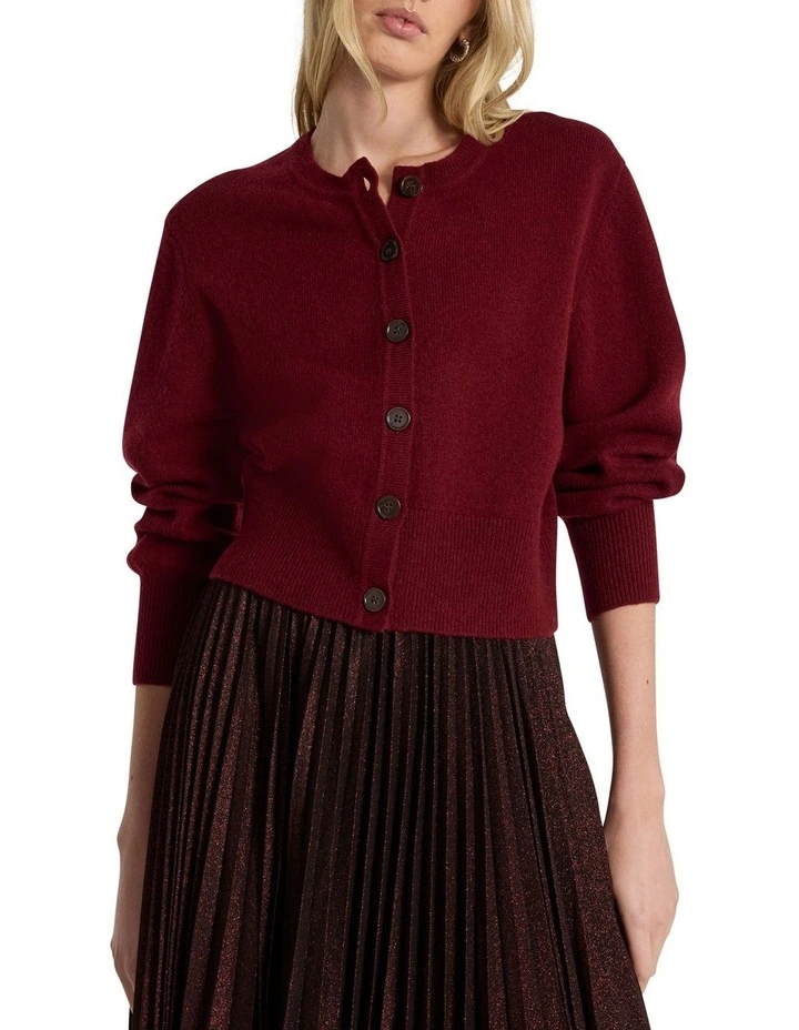 Vacation Cardigan in Ruby Port image 1
