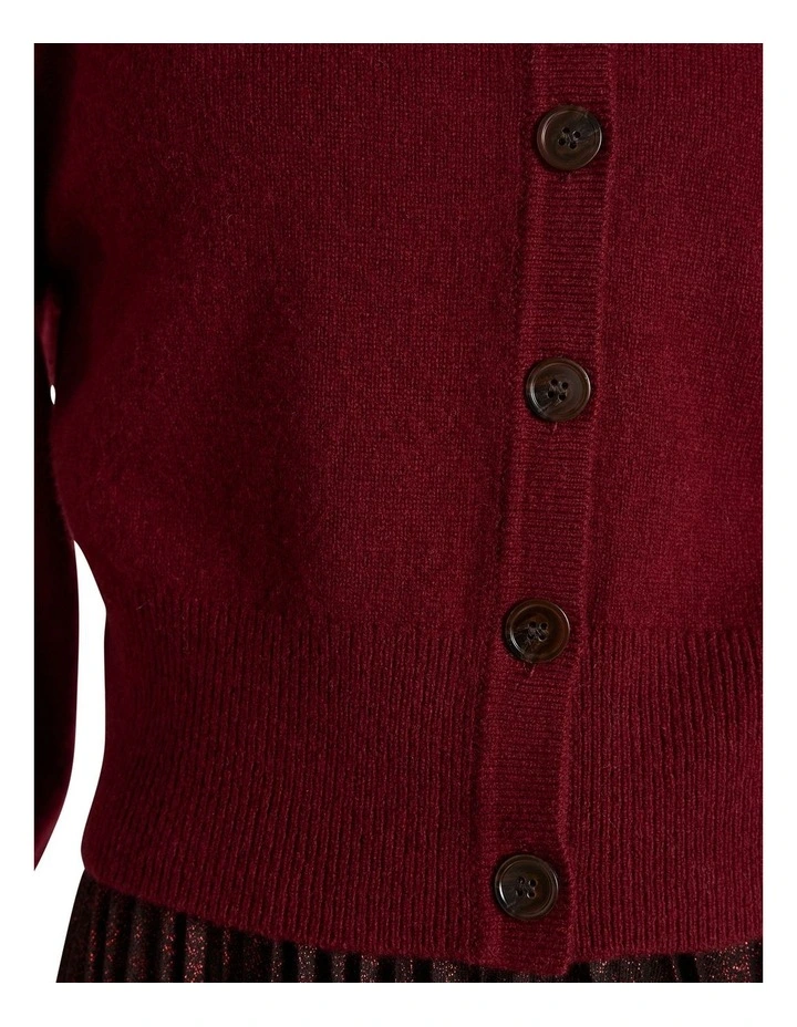 Vacation Cardigan in Ruby Port image 3