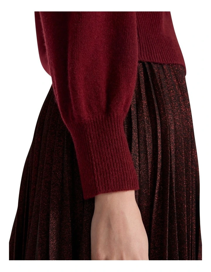 Vacation Cardigan in Ruby Port image 4