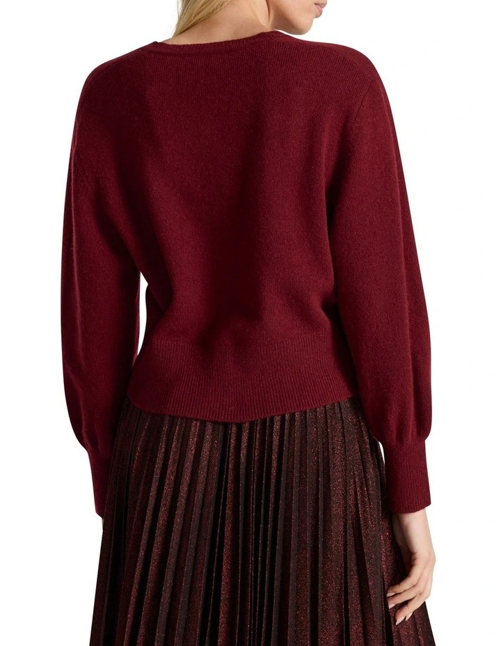Vacation Cardigan in Ruby Port image 5