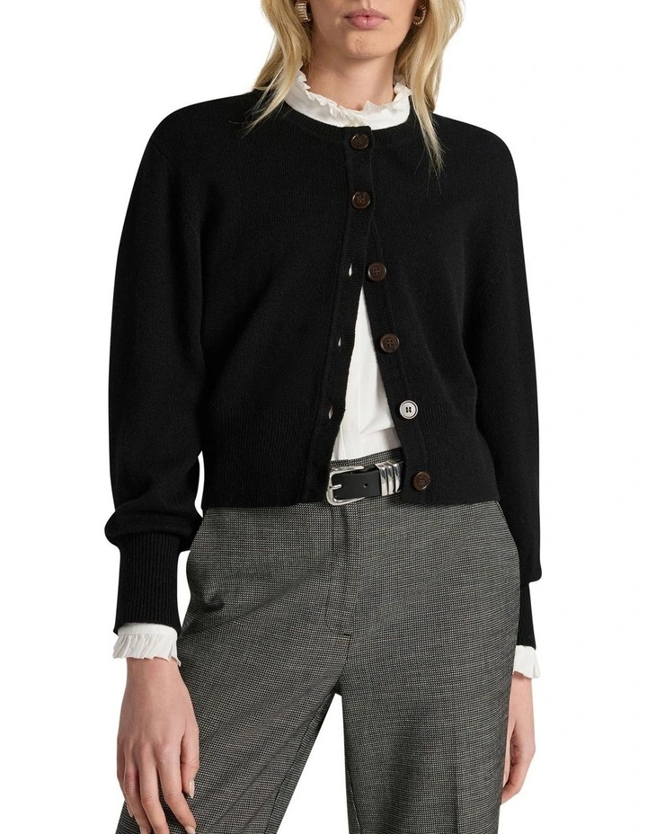 Vacation Cardigan in Black image 1