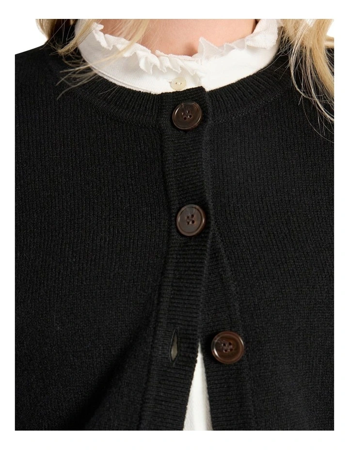 Vacation Cardigan in Black image 3