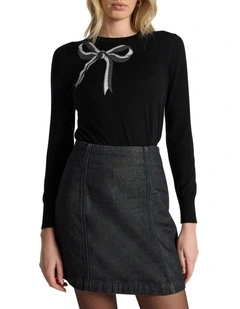 Off We Bow Csc Knit in Black