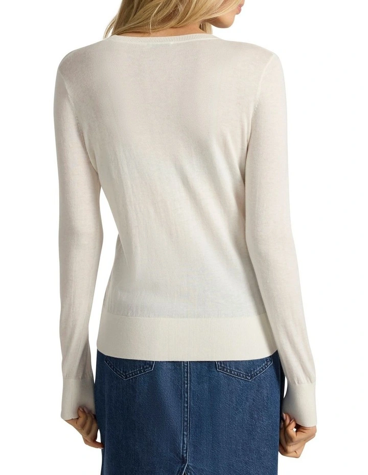 Off We Bow Csc Knit in Ivory image 4