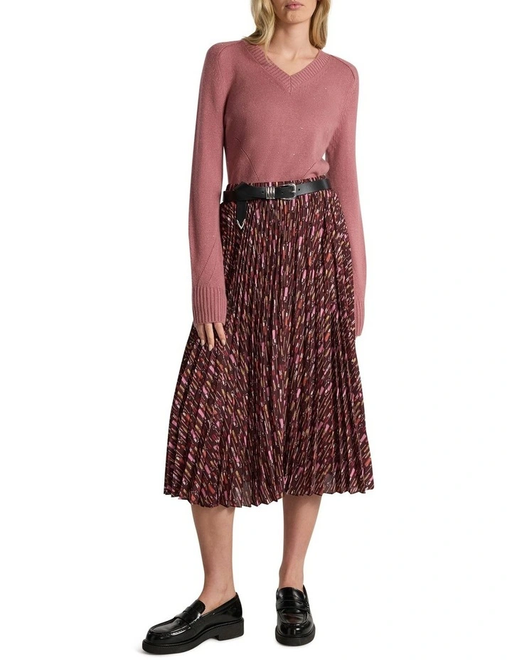 Superstar Sequin Knit in Wood Rose image 2