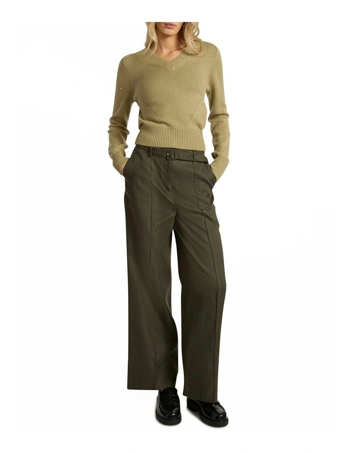 Superstar Sequin Knit in Khaki image 2