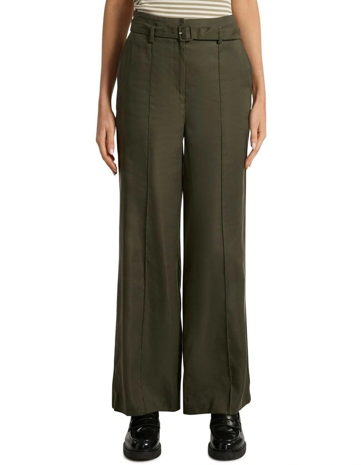 Ashley Wide Leg Pant in Dark Khaki image 2