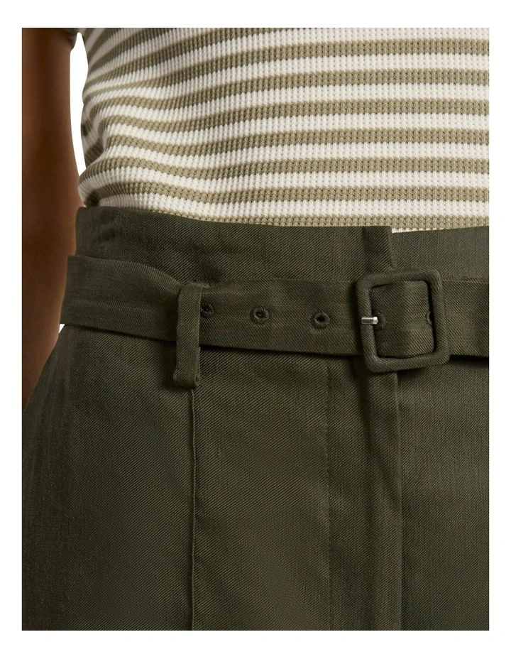 Ashley Wide Leg Pant in Dark Khaki image 3