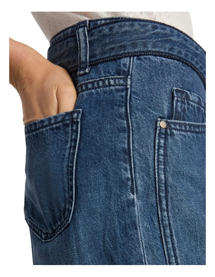 Paolo Wide Leg Jean in Mid Wash image 4