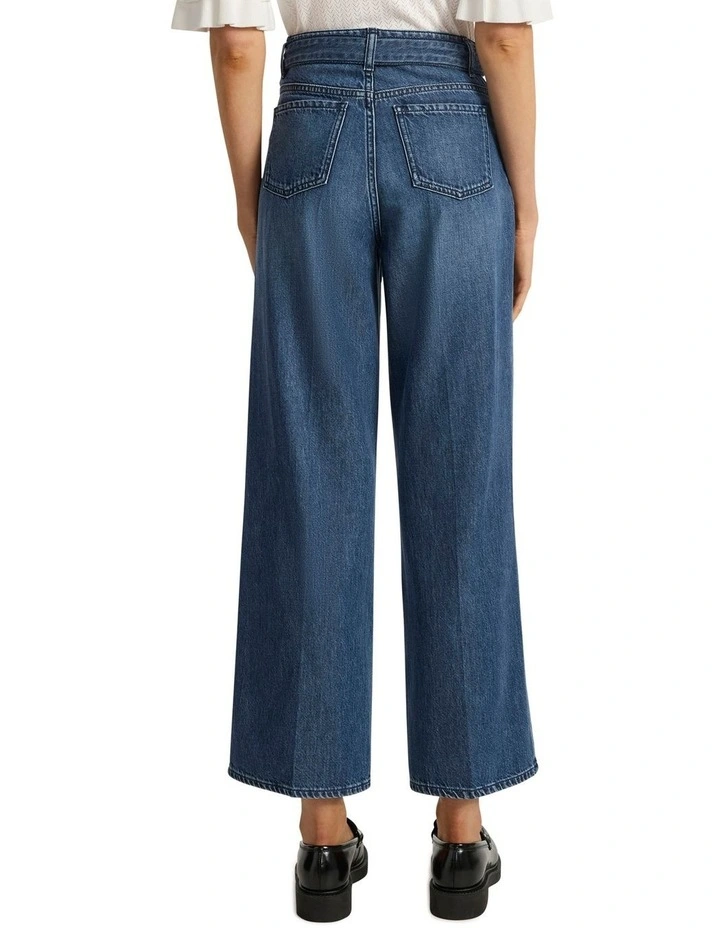 Paolo Wide Leg Jean in Mid Wash image 5