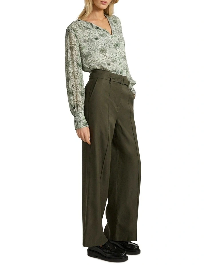 Holiday In The Sun Blouse in Khaki Multi image 2