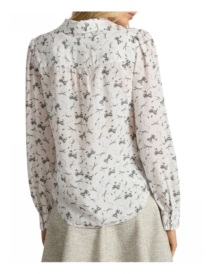Take A Bow Blouse in Ivory image 4
