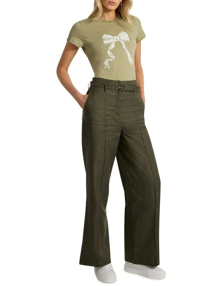 All Tied Up Tee in Khaki image 2
