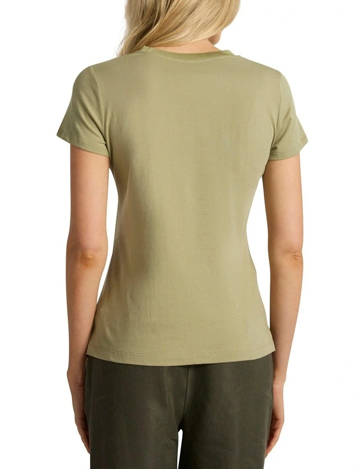 All Tied Up Tee in Khaki image 4