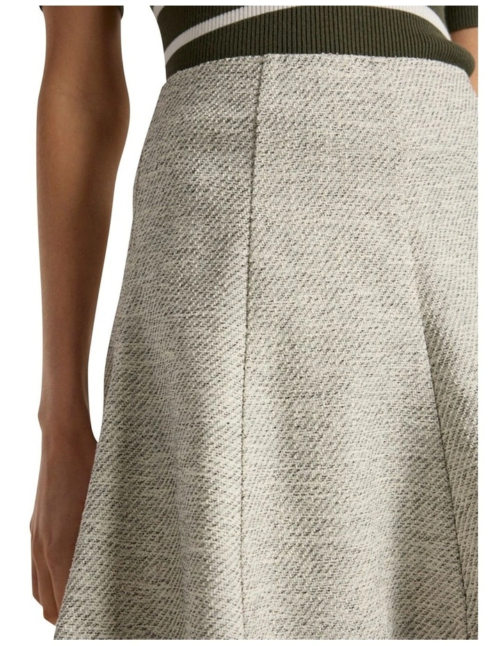 So Little Time Tweed Skirt in Ivory Multi image 3