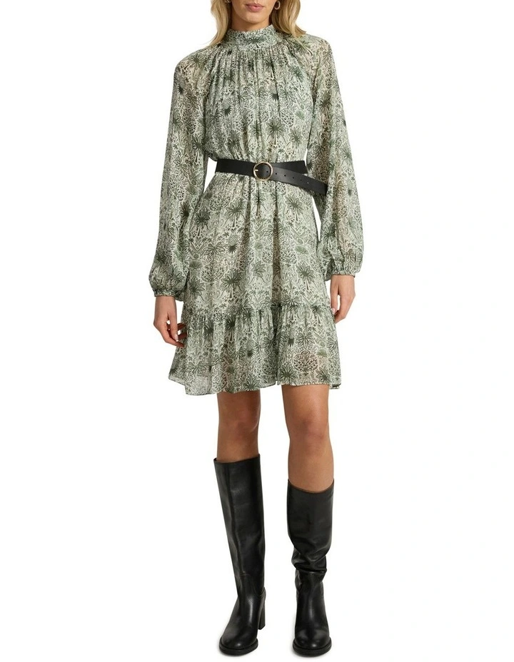 Holiday In The Sun Dress in Khaki Multi image 2