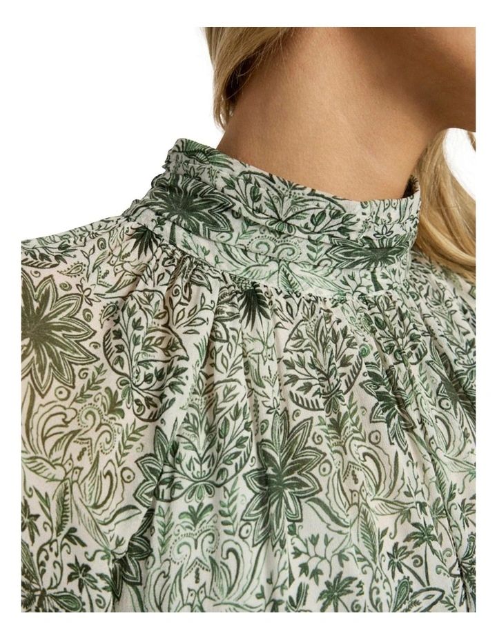 Holiday In The Sun Dress in Khaki Multi image 3