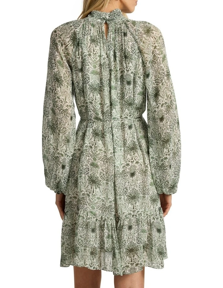 Holiday In The Sun Dress in Khaki Multi image 5