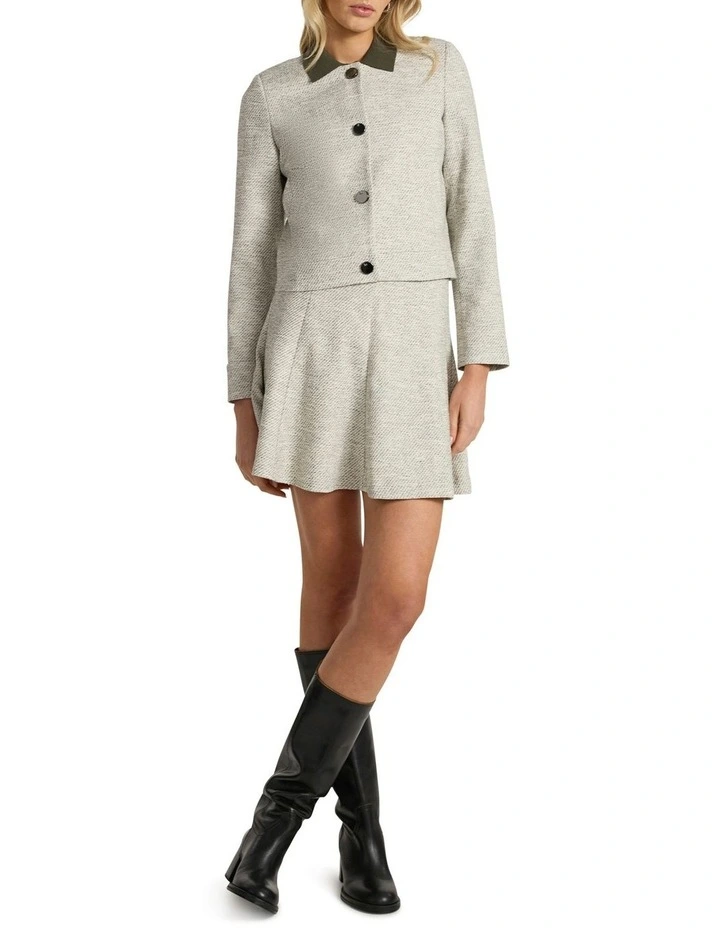 So Little Time Tweed Jacket in Ivory Multi image 2