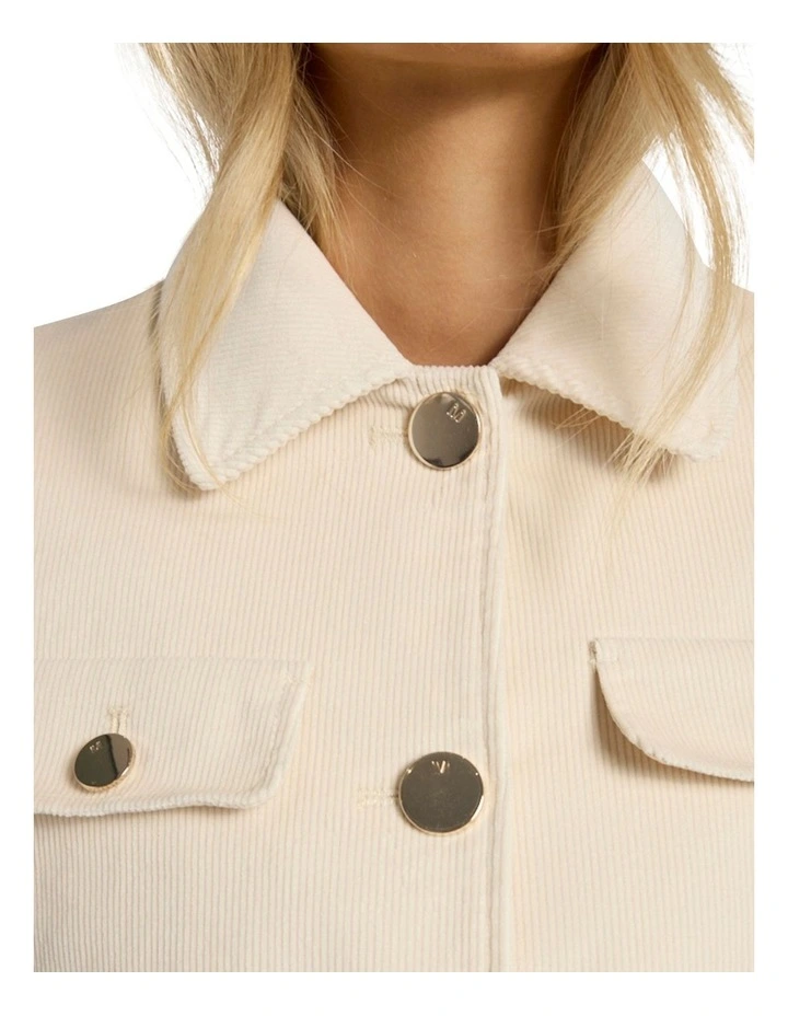 Calen Cord Jacket in Canvas image 3