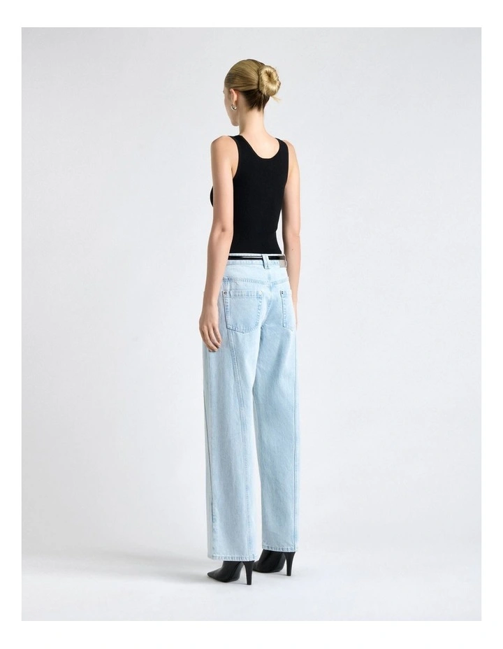 Scoop Neck Ribbed Knit Tank image 2