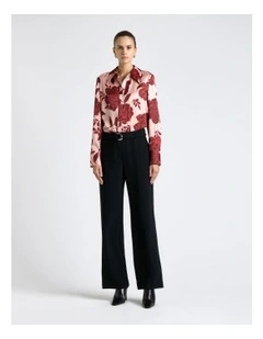 Amour Floral Pleat Back Shirt in Pink