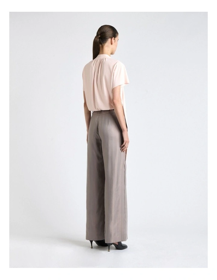Recycled Georgette Tie Top in Pink image 2