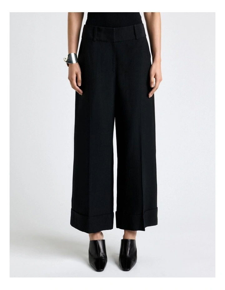 Viscose Blend Cropped Pant image 3