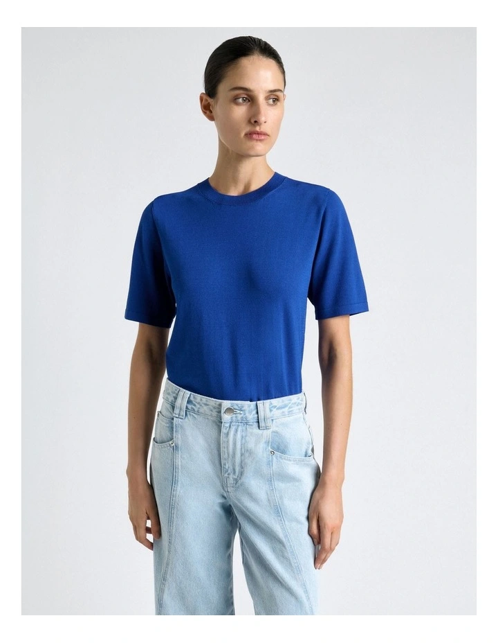 Cobalt Knitted Tee image 3
