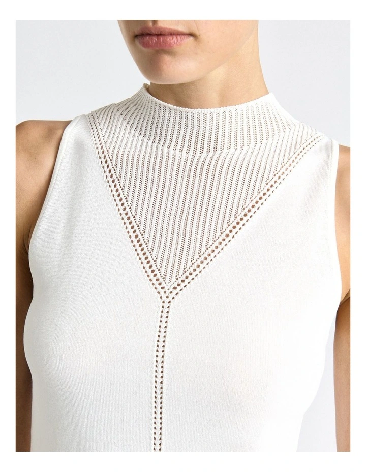 Pointelle Detail Knit Tank image 4