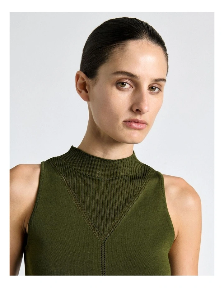 Pointelle Detail Knit Tank image 4