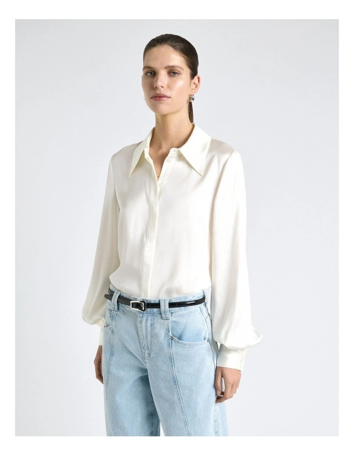 Satin Long Sleeve Shirt image 3