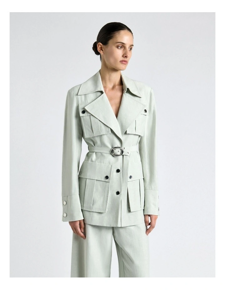 Moonlight Viscose Blend Utility Jacket image 3