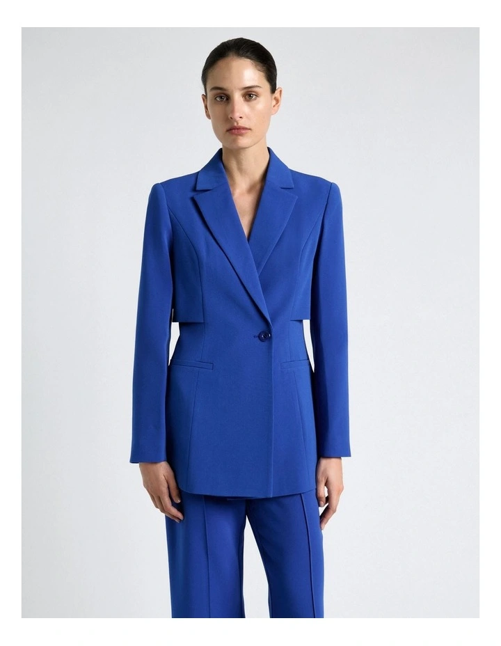 Cobalt Side Storm Flap Detail Blazer image 3