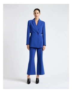 Cobalt Cropped Flared Leg Pant
