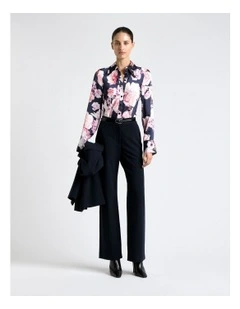 Photographic Rose Satin Shirt
