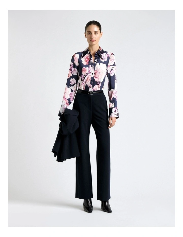 Photographic Rose Satin Shirt image 1