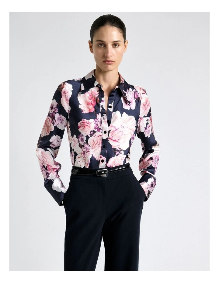 Photographic Rose Satin Shirt image 3