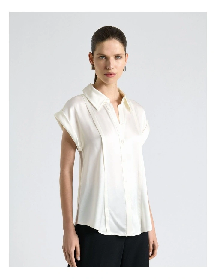 Satin Tilt Sleeve Blouse image 4