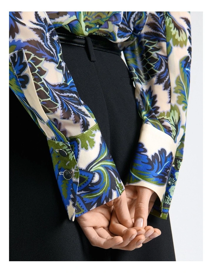 Mirage Satin Shirt in Cream image 4