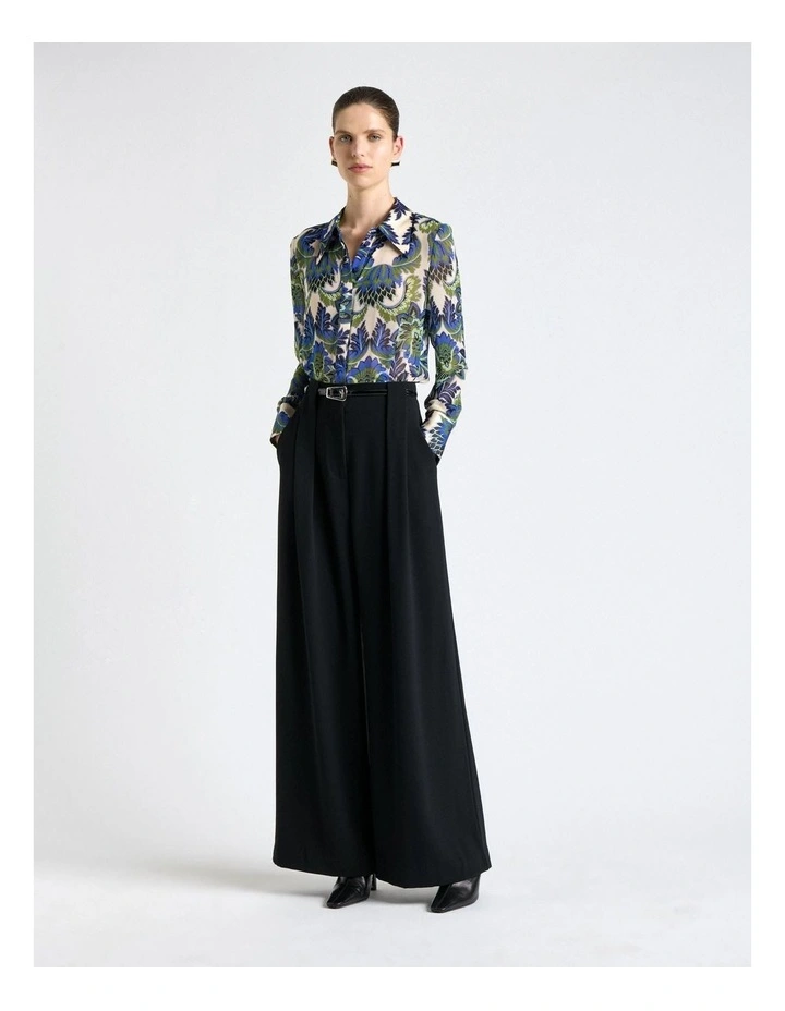 Mirage Satin Shirt in Cream image 6