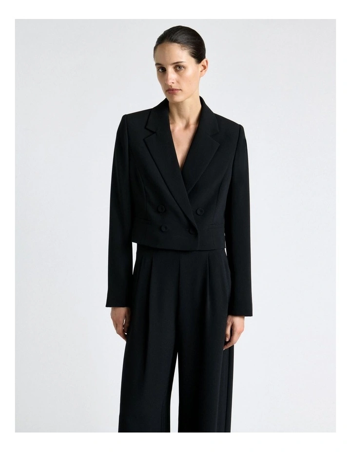 Recycled Crepe Bolero Cropped Jacket image 3