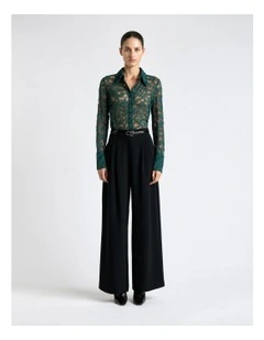 Paisley Lace Shirt in Green