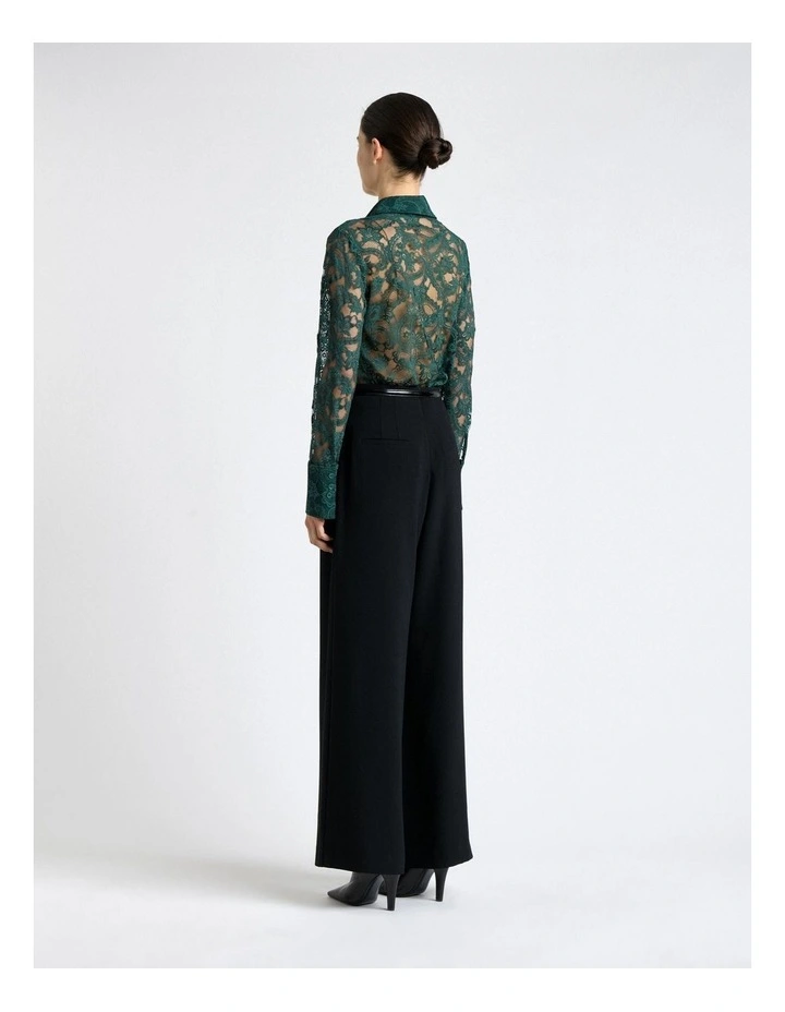 Paisley Lace Shirt in Green image 2