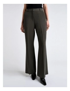 Acetate Crepe Bootleg Pant in Green