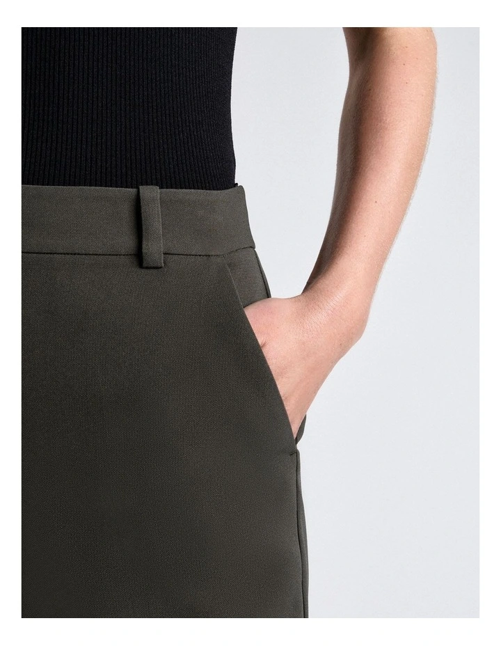 Acetate Crepe Bootleg Pant in Green image 4